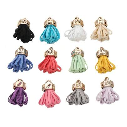 3cm Velvet Tassel Pendant Decor, Mini Tassel DIY Craft Supplies, Electroplated Tassel Wholesale