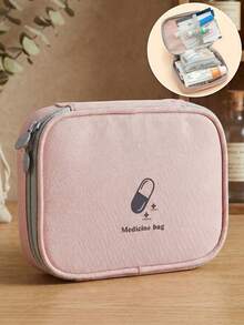 1pc Portable First Aid Kit Empty Bag For Mini Medical Kit Compact Case Survival Emergency Bags Household Storage Bag For Medicine Pills Bandages For Men And Women Travel Essentials Cruise Essentials Dorm Essentials Medicine Storage Bag For Travel Home Flight Business Camping Outdoor Hiking Hunting Beach Summer Vacation Back To School Travel Accessories Travel Must Haves Holiday School Accessories Supplies Stuff Back To School Supplies - Multicolor - View 2