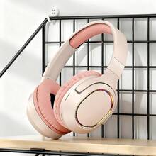 1pc Retro Wireless Headphones, Over-Ear Wireless Sports Headphones, Wireless Stereo Headphones With Vintage Design For Women, Deep Bass Wireless Gaming Headset Compatible With Apple And Android Phones, 360° Surround Sound, Ergonomic Design, Lightweight And Comfortable, Great Gift - Multicolor - View 13