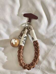 一套可爱爱心表情面包吊坠，适用于手机挂绳、汽车钥匙链、手机壳 - 彩色 - 查看 3