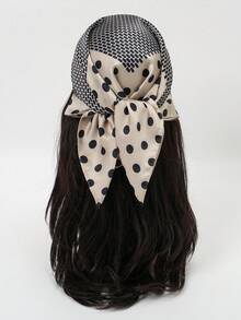 1pc Bandana Polka Dot Print Scarf, Shawl, Neck Wrap, Headband For Women - Multicolor - View 10