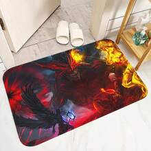 Path Of Exile House Entrance Mat Bedroom Mats Bathroom Rug  Room Floor Carpet For Kitchen Home Carpets Rugs Bath Foot Door - 黑色 - 查看 1