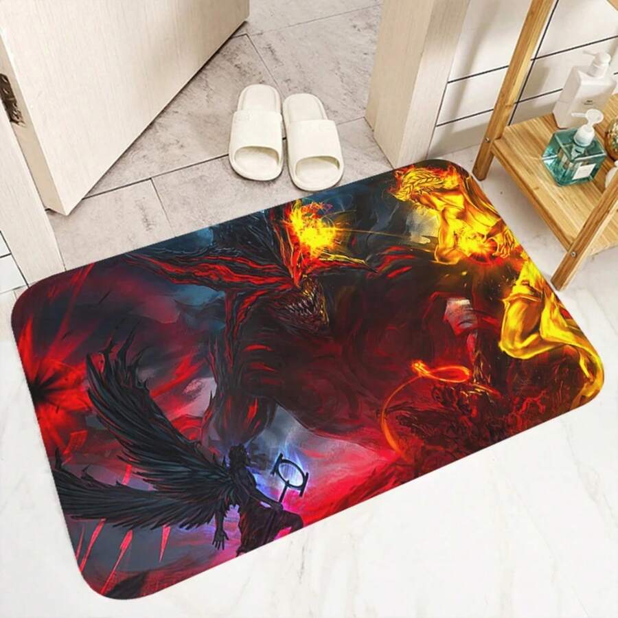 Path Of Exile House Entrance Mat Bedroom Mats Bathroom Rug  Room Floor Carpet For Kitchen Home Carpets Rugs Bath Foot Door - 黑色 - 查看 1