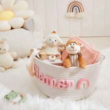 1 Giỏ đựng đồ cá nhân hóa, đan tay thêu nhiều màu sắc, hoa cầu vồng, sao, mặt trời, quà tặng lễ Phục sinh, giỏ trang trí nhà cửa, giỏ quà tặng tiệc tùng, quà tặng lễ Phục sinh, giỏ đựng đồ du lịch - Nhiều màu - Xem 51