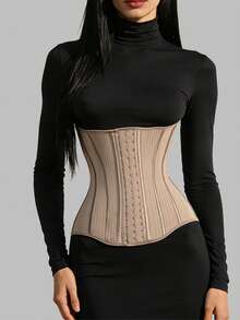 1pc Mesh Tummy Control Belt, Comfortable Shaping Waist Trainer, Suitable For Daily Wear - Multicolor - View 14