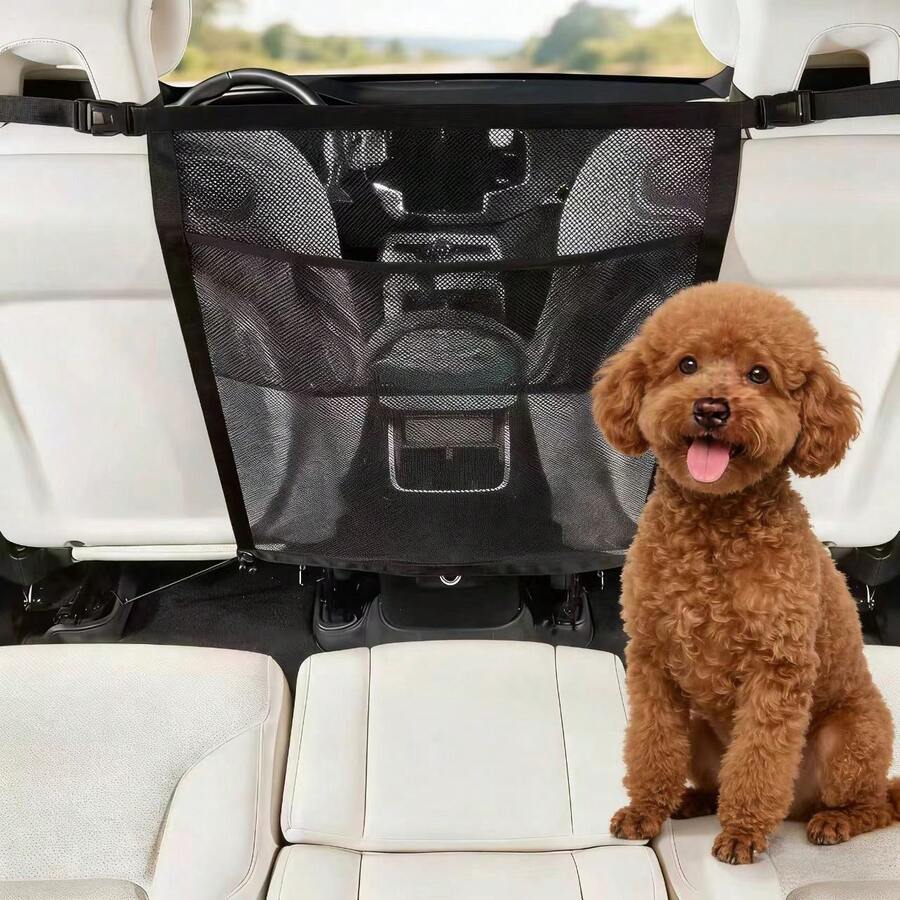 Pet Car Seat Barrier Net, Vehicle Safety Divider Mesh For Dogs - one-size - View 1