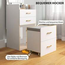 Vanities & Vanity Benches - White - View 5