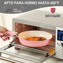 Brodark Batería De Cocina Juego De Sartenes 23 Piezas De Utensilios Antiadherentes Ollas Y Sartenes Medical Stone Con Mangos Desmontables Y Tapas De Vidrio, Compatible Con Inducción Gas Y Horno Blanco - Blanco - Ver 2