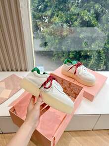 85厘米长，6毫米宽，双色系带鞋带，经典男女通用鞋带，适用于滑板鞋、帆布鞋、休闲鞋、运动鞋及日常鞋履，时尚易安装的鞋饰，男女皆宜，母亲节礼物，卧室装饰，花园装饰，厨房装饰，夏季，海滩，旅行必备，房间装饰，柔软舒适，毕业季礼物 - 彩色 - 查看 7