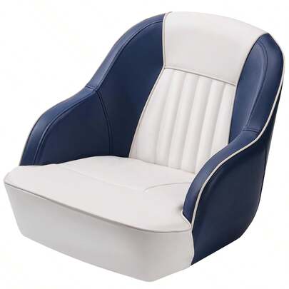 Techigher Pontoon Captain Bucket Seat, Fishing Chairs With Thickened Sponge Padding For Boats, Sightseeing, Speedboat, Canoe