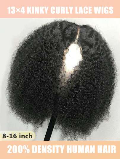 Chic Afro Kinky Curly Wig For Women - Natural Look, Short Curly Style,Black,200% Transparent Lace Short Perfect For Daily Wear & Styling, Realistic Hairpiece | Voluminous Curls Wig | Natural Look Wig, Wig Accessories 16-Inch Curly Wave Wig For Ladies,Black Fashion 13x4 Water Wave Bob Wig Human Curly Wave Wig,Basic Style, For Daily Wear, Party Natural Look Wig,Easy Wear Valentine's Day Gift For Women Deep Curly Bob Wigs Natural Color