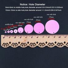 AB Pink & AB Blue Sequins 3mm-30mm Large Loose Paillettes DIY For Sewing Embroidery Garment Decorations Applique Wedding Jewelry Making 20gram - Multicolor - View 2