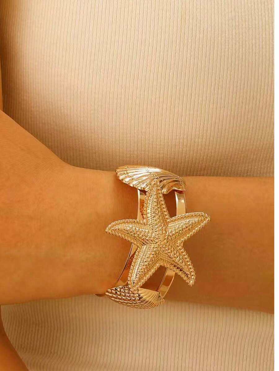 1pc Summer Vacation Starfish & Shell Beach Bracelet (For Women) - A8909 - View 1