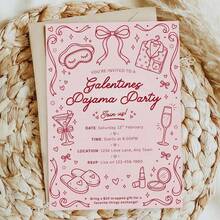 1pc Personalized Bow Greeting Card With Envelope, Customizable With Text, Photos Or Designs. Pink Bow Birthday Invitation Card: Suitable For Girls' Party, Can Be Customized As Folding Birthday Card, Thank You Card And Unisex Wedding Invitation Card - Multicolor - View 3