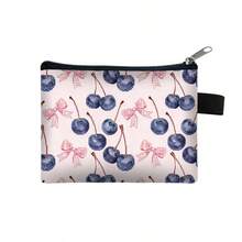 New Cartoon Fruit Pattern Coin Purse, Made Of Polyester, Zipper Closure. Compact And Lightweight, Not Waterproof, Can Be Used As Coin Pouch, Key Holder, Mini Wallet Or Small Bag - Essential For Going Out. - Multicolor - View 9