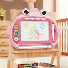 1 Pieza Pizarra MagnéTica De Dibujo Para NiñOs Con Sellos, Pizarra De Escritura Para Garabatear Para NiñOs, Juguete Educativo, Regalo Ideal Para CumpleañOs, Navidad Y Halloween Para NiñOs Y NiñAs, Juguetes De Arte Y Dibujo Para NiñOs, Juguetes Educativos Deportivos, Tableros De Pintura Y Garabatos Para NiñOs, Juguetes Educativos Y De Aprendizaje Para NiñOs Y NiñAs, Sellos MagnéTicos, Suministros Para Tableros De Escritura, Dibujo Para NiñOs, Regalos De CumpleañOs, Halloween, Navidad, Tablero De Dibujo, Tablero MagnéTico, Tableta De Escritura Reutilizable, Tablero De Pintura Y Escritura Para El Aprendizaje Temprano Para NiñOs Y NiñAs De 1 A 6 AñOs, Amigable Para Viajar, Regalo De CumpleañOs (Azul, Rosa, Gris) - Rosa - Ver 1