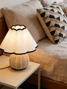 1pc USB Powered Woven Desk Lamp, Retro Style Lamp, Suitable For Bedside, Hostel, Dining Room, Camping, Warm Light Atmosphere Lamp - Warm white light - View 7