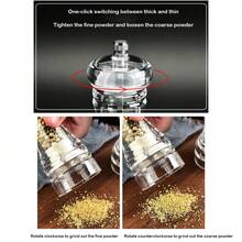 Manual Pepper Grinder, Spice Grinder For Peppercorn, Sea Salt, Black Pepper
