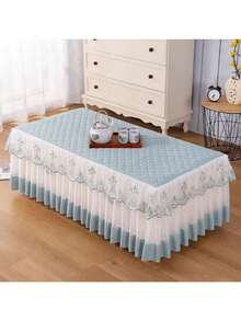 27.56x47.24 Inch Coffee Table Dust Cover, Lace Tablecloth Covers For Tea/Dining Table, Sofa, TV Cabinet, 4 Seasons Home Use Anti-Slip Dust Proof Cover - Multicolor - View 13