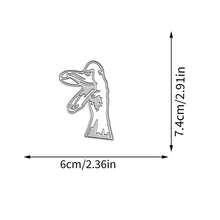 Creative Duck Head Dies, DIY Scrapbooking Album And Embossing Stencil, Greeting Card Making Tool, Card Paper Cutting Crafts ,Gift Card Making Template Die Cuts. - Silver - View 9
