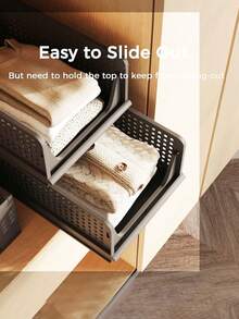 1pc Home Kitchen Storage Sliding Rail Foldable Pull-Out Divider Board Storage Basket Miscellaneous Storage Box Tableware Storage Cabinet Storage Frame Storage Rack Bathroom Bedroom Study Storage Rack Back To School Clothing Stationery Organizer Vegetable Basket Fruit Basket Coffee Storage Box Storage Rack - Multicolor - View 7