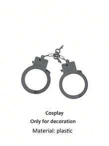 角色扮演服装套装：帽子、眼镜、手铐，适用于角色扮演、派对、活动——角色扮演、主题派对、个性化搭配、性感服装、情人节、万圣节、生日、节日礼物，适合日常使用，也适合海滩、游艇、度假、漫展、夜店、舞台表演等场合。 - 黑色 - 查看 5