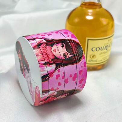 1个卡通女孩4层便携式香料研磨器，金属厨房工具，方便研磨、碾碎和磨碎