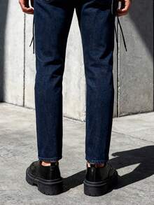 Men's Formal Shoes, Black Leather Shoes, Minimalist Casual Commute Office Business Shoes - Black - View 4