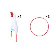 3/6pcs Funny Goose Ring Toss Party Game, Throw Rings At Goose Head Hats, See Who Can Ring The Most? Ideal For Family Entertainment Or Holiday Parties, Group Activities, Festival Celebrations And Games - Multicolor - View 6
