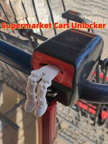 1个创意卡通购物车代币钥匙扣，耐用塑料可重复使用代币，轻巧便携设计，超市购物车代币替换工具 | 便携式代币钥匙扣，可在超市及其他场所免费使用，超市配件，趣味设计，坚固耐用 - 彩色 - 查看 3