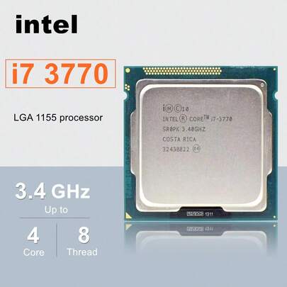  Processeur Intel Core I7 3770 3,4 GHz SR0PK Quad-Core LGA 1155