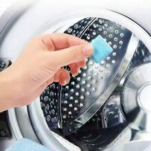 Limpiador y Descascarillador para Lavadoras, 10 Pastillas de Limpieza Profunda. Para Frontales y de Carga Superior. Limpia Tambor y Sello de Bañera. Ideal para Hogares, Dormitorios y Salas de Lavado. Desodorizante Multifuncional con Fuerte Efecto - Blanco - Ver 6