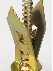 20pcs/40pcs New Embedded Drywall Expansion Screws, Convenient Insert-Type Drywall Expansion Anchors, Fiber Cement Board Expansion Screws, Fastening Hardware Steel Screws, Drywall Screws - Gold - View 10