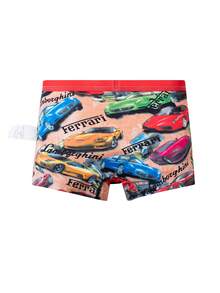 4pcs/Pack Tween Boy Boxer Briefs, Colorful Striped & Car Graphic Comfortable Growing Underwear Set - Multicolor - View 4