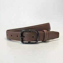 1pc Black Solid Color Casual Women's Belt, Suitable For Daily Wear - Multicolor - View 4