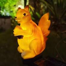 1 PC LED Solar Reading Rabbit Lamp Resin Crafts Led Outdoor Squirrel Lawn Light Solar Garden Lamp Lawn Lamp For Daily Party Courtyard Garden Path Lawn Holiday Decoration Use - Lawn Lights - View 5