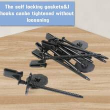 20 Pack Solar Panel Guard Clips, 35 Mm Nylon Solar Panel Wire Fence Fasteners Fence Panel Clips Animal Guard Fastener Clips For Solar Panel Bird Wire Pigeon Fence - Silver - View 6