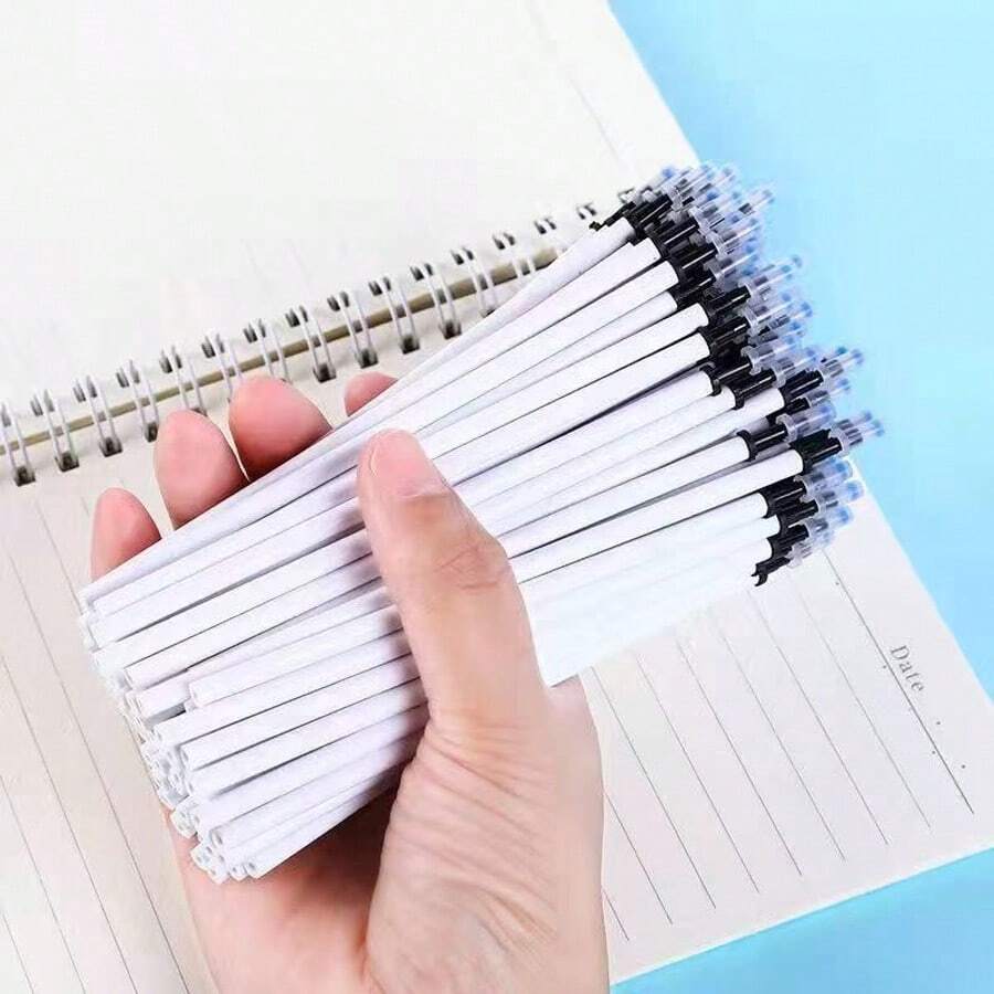 30-10 Black Erasable Pen Refills, Black Writing Alternative Refills, Erasable Eraser Refills, Black Art Refills, Smooth Office Refills, Quick-Dry Fun Gifts, School Learning, Classroom Exams, College Writing, Signatures - Black - View 1
