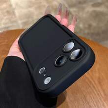 极简加厚防摔黑色手机壳，兼容 17 Pro Max/17 Pro/17 Air/17/16 Pro Max/16/16 Pro/16 Plus/16E/15/15 Plus/15 Pro/15 Pro Max/11/12/13/14 Pro Max/XS/XR/11 Pro/11 Pro Max/12 Pro/12 Pro Max/13 Pro/13 Pro Max/7 Plus/14 Pro/14 Pro Max/14 Plus/7 Plus/8 Plus/8/SE2/13 Mini/12 Mini - 黑色 - 查看 5