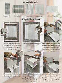 1pc Multi-Tier Single Row Shoe Rack, Suitable For Living Room, Dorm Room Shoe Storage, Free Assembly, Home Decor