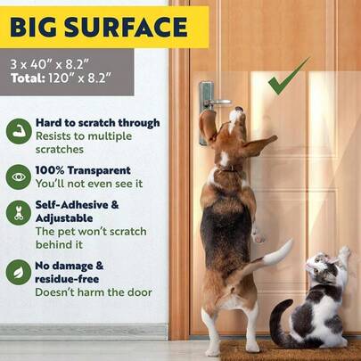 Transparent PVC Anti-Scratch Furniture Sofa Protector Sticker, Removable & Wear-Resistant