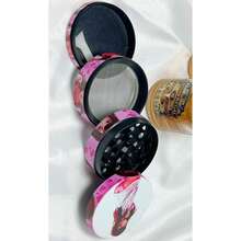 1个卡通女孩4层便携式香料研磨器，金属厨房工具，方便研磨、碾碎和磨碎 - 彩色 - 查看 5