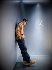 AdidasStGfxCrew美式運動休閒圓領套頭衫衛衣男款黑色 - 卡其色 - 查看 11