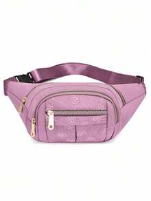 男女通用多功能大容量防水腰包，经久耐用，适合商务和建筑工地使用（图案随机裁剪） - 彩色 - 查看 11