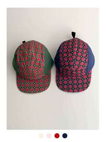 1pc Puppy Paw Print Flat Brim Baseball Cap, Cute Contrast Color Soft Top Casual Adjustable Snapback Hat, Suitable For Spring/Summer,Beach,Vacation - Multicolor - View 5