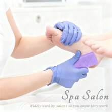 400PCS Bulk Nail Salon Disposable Pumice Stone Pads – Medium Coarse Callus Remover, 2.95*1.58*0.47in, Professional Spa & Salon Packaging - Purple - View 6