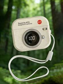 复古蓝牙耳机，相机造型设计，无线稳定连接，高清音质，强劲低音，内置麦克风方便通话。适用于露营、旅行、户外运动、健身、嘻哈音乐、游戏等多种场景。兼容智能手机，附赠腕带。 - 均碼 - 查看 4