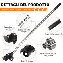 JAOSY Set di ruote per il trasporto di mobili con carrello per il trasporto di utensili, dotato di quattro ruote girevoli a 360°, design antiscivolo e facile da maneggiare. - Tagli Unica - Visualizzare 4