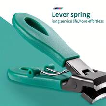 高级加厚重型指甲钳，锋利刀片，适用于手指甲和脚趾甲，防溅设计 - 彩色 - 查看 10