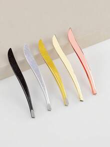 1支眉镊，不锈钢超锋利，完美修整和去除眉毛和面部毛发，男女通用。 - 彩色 - 查看 5